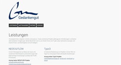 Desktop Screenshot of gedankengut.de