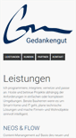 Mobile Screenshot of gedankengut.de